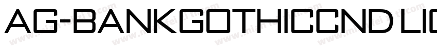AG-BankGothicCnd Light Italic字体转换